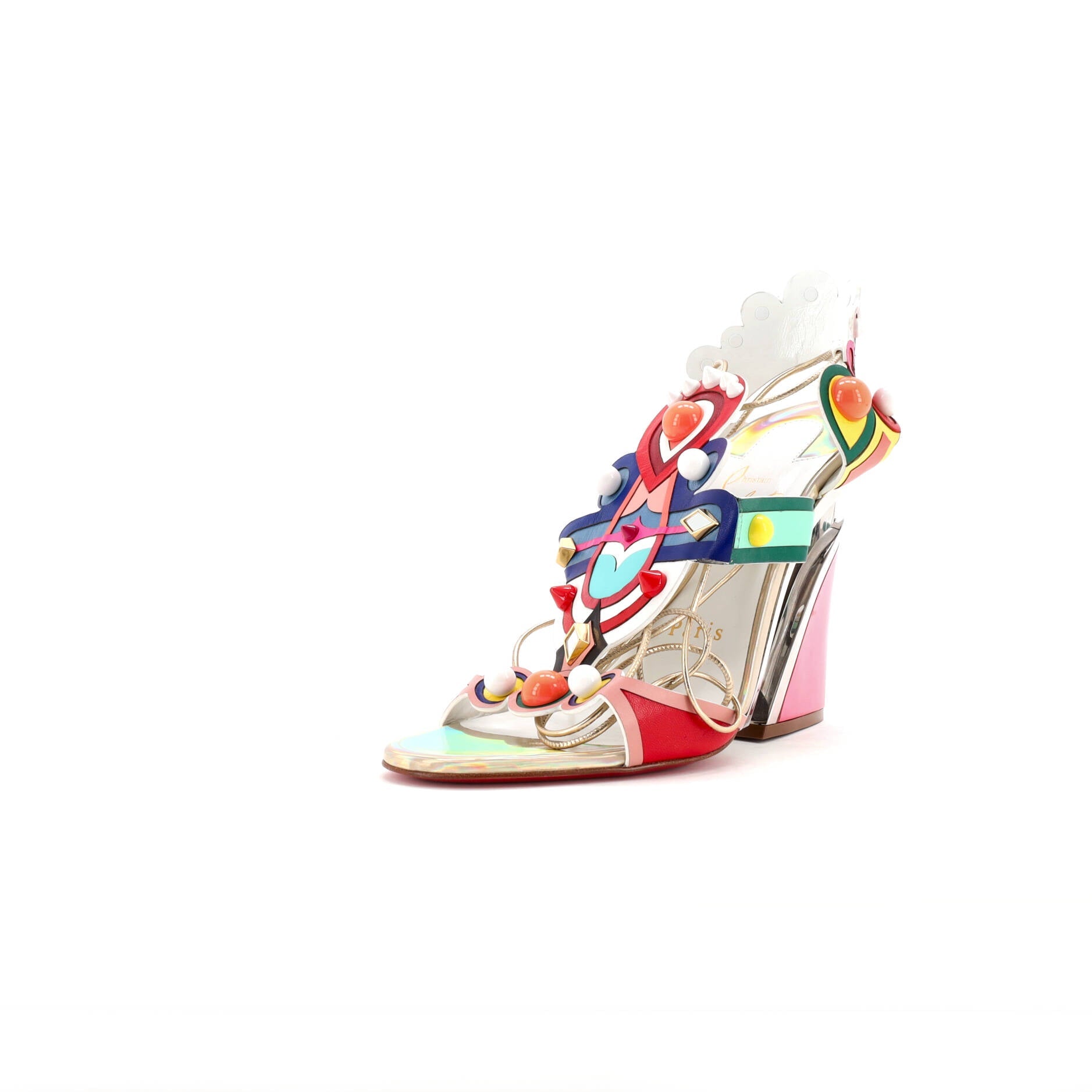 Womens Papagaya Levita Wedge Sandals Leather