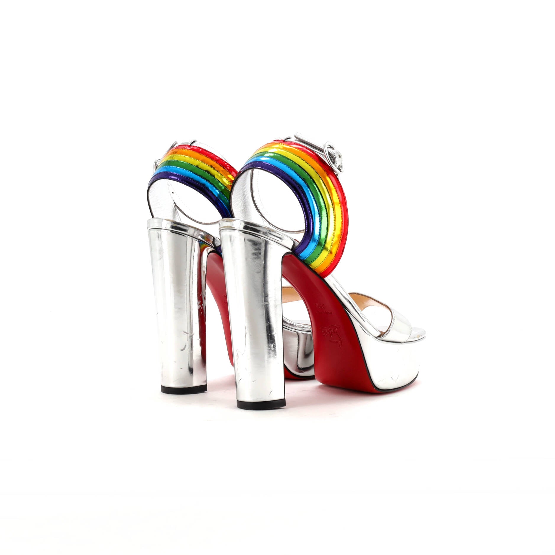 Women's Arkendisc Alta Platform Sandals Metallic Leather 130