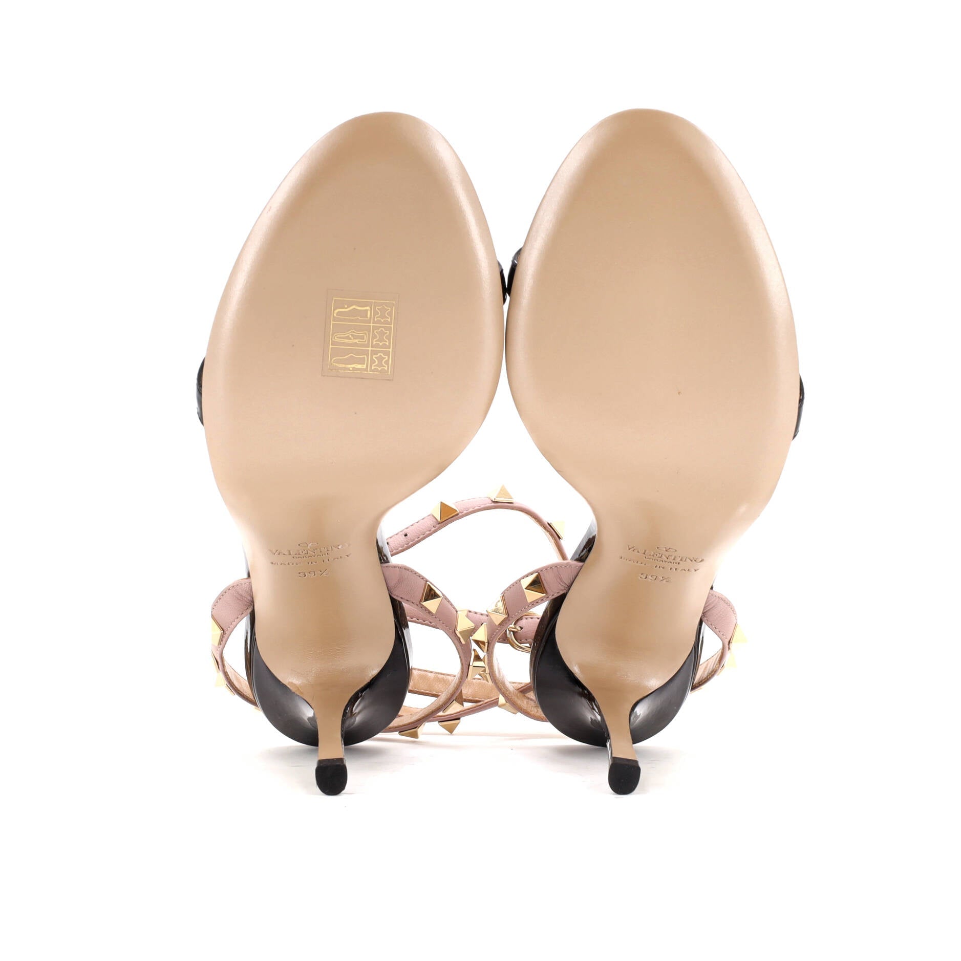 Women's Rockstud Stiletto Heeled Sandals Leather