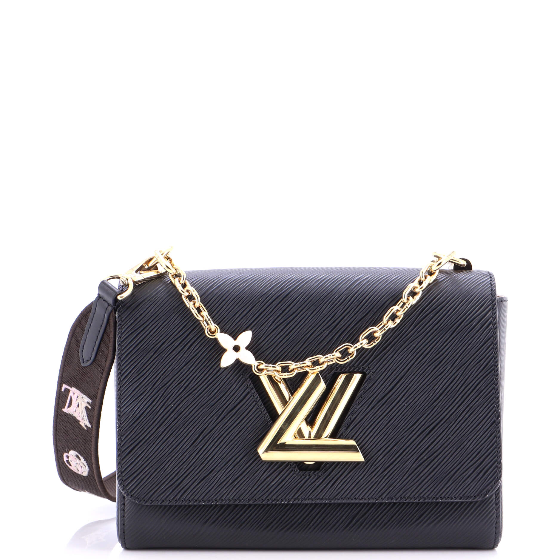 Flower Chain Twist Convertible Handbag Epi Leather MM