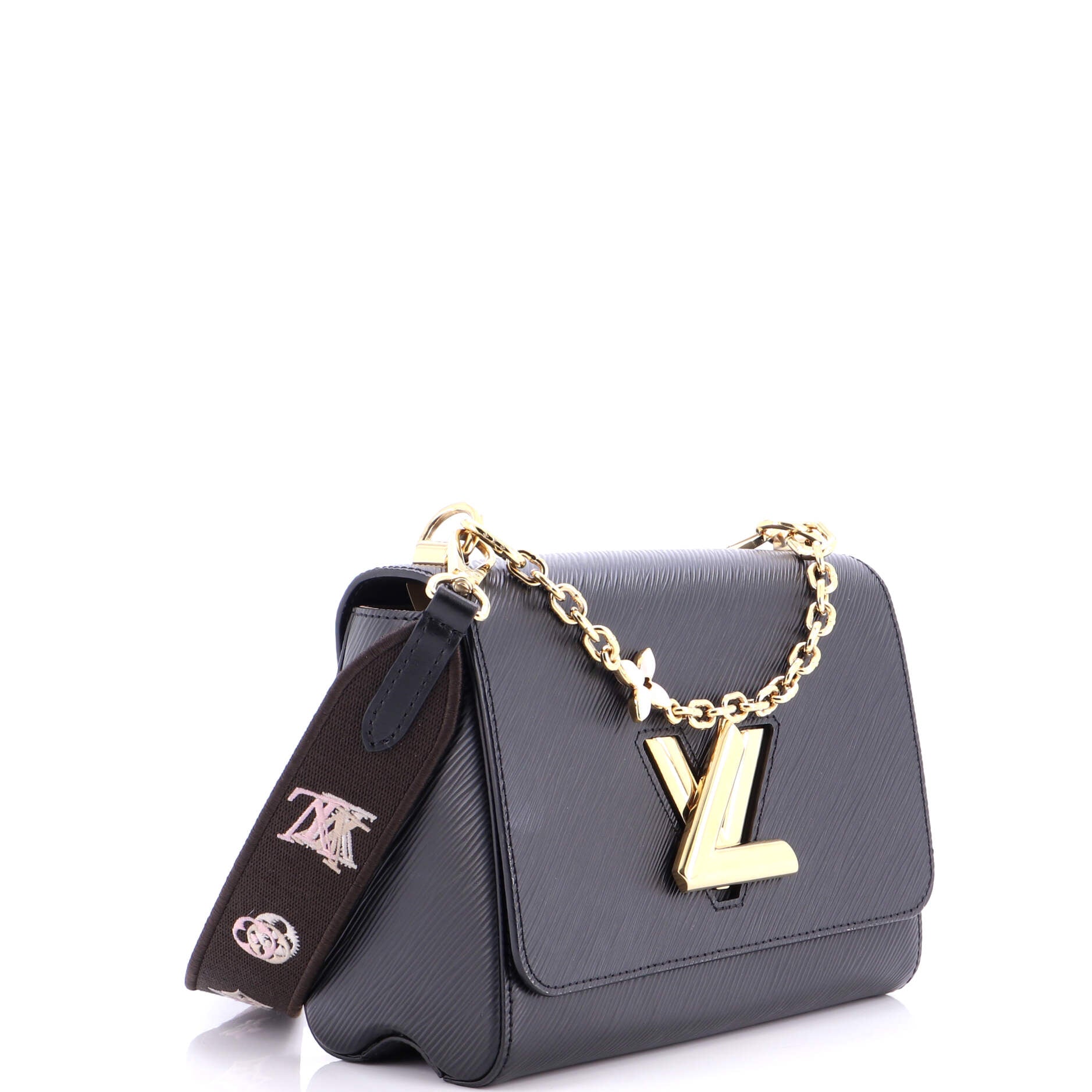 Flower Chain Twist Convertible Handbag Epi Leather MM