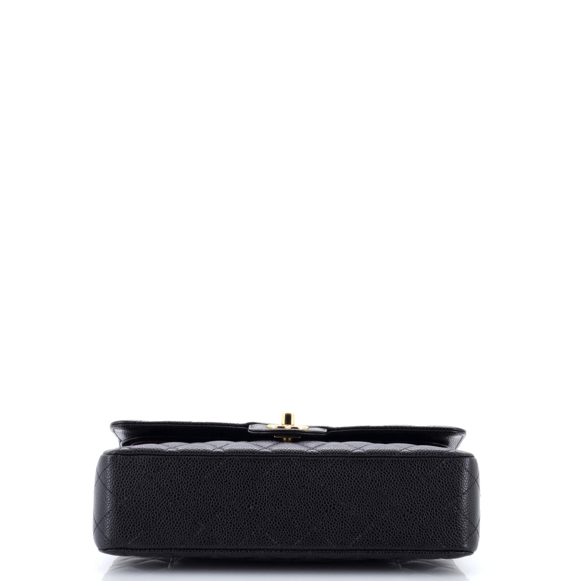 Classic Double Flap Bag Quilted Caviar Medium