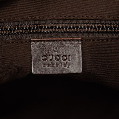 Zip Messenger Bag GG Canvas with Perforated Leather Medium